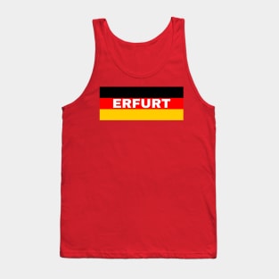 Erfurt City in German Flag Tank Top